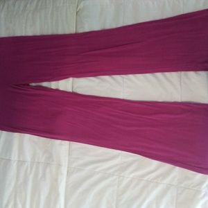 Yoga pants small fucshia and navy
